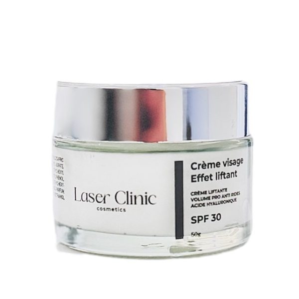 Pot de crème visage effet liftant Laser Clinic Cosmetics SPF 30, 50 g